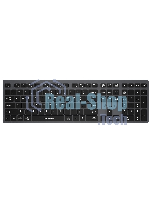 Клавиатура беспроводная A4Tech Fstyler FBX50C, USB, Bluetooth/Радиоканал, серый