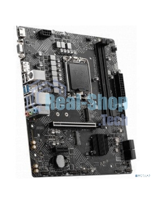 Материнская плата MSI PRO H610M-G DDR4, LGA 1700, Intel H610, 2xDDR4, 4xSATA, 1xM.2, 1xPCIe 4.0 x16, 1xPCIe 3.0 x1, 1xHDMI, 1xDP, 1xVGA, 1xRJ45 1Gb, 2xUSB-A 3.2 Gen 1, 4xUSB-A 2.0, 3x3.5мм, 7.1, mATX
