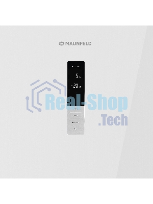 Холодильник Maunfeld MFF185NFW10 белый двухкамерный инвертор 240/100л морозилка снизу, No Frost