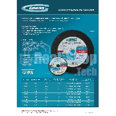 Круг отрезной по металлу Gross 150 х 1,8 х 22,2 мм, WA46TBF
