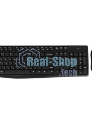 Комплект клавиатура+мышь Oklick S260W беспроводной, USB, 1600 DPI, чёрный