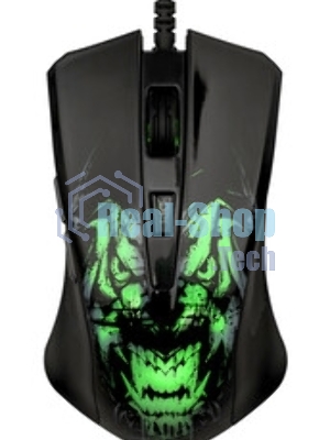 Мышь проводная Qumo Rampage M49 черный, 3200 dpi, USB, кнопки - 6