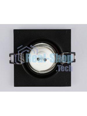 Встраиваемый поворотный точечный светильник Ambrella light TN102744 BK черный IP20 GU5.3 95*95*25