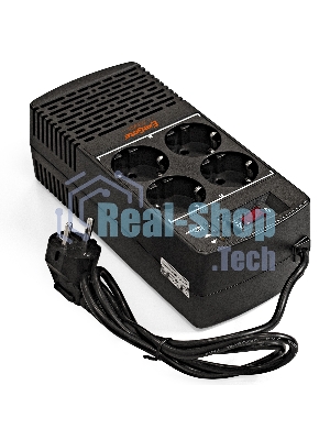 Стабилизатор ExeGate Power AD5000-500 (500VA/300W, диапазон 150...280В, 4 евророзетки)