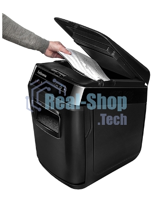 Шредер Fellowes AutoMax 200C (секр.P-4)/фрагменты/200лист./32лтр./пл.карты