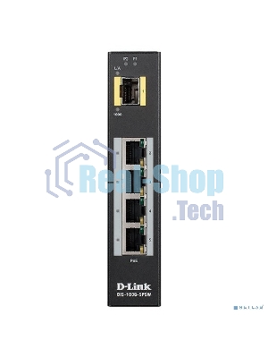 Коммутатор D-Link DIS-100G-5PSW/A1A Промышленный неуправляемый коммутатор с 4 портами 10/100/1000Base-T, 1 портом 1000Base-X SFP, функцией энергосбере