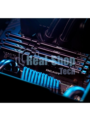 Оперативная память Kingston Fury Beast, DDR5, 32Gb (2x16GB), 6000MHz, CL30, DIMM, с радиатором, черный