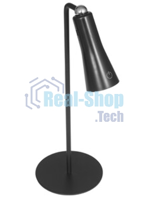 Светильник ULTRAFLASH (15724) UF-834 C02 черный (Led св-к настольный, 8Вт, 5 ССТ, диммируемый, ночник, таймер, зарядка)