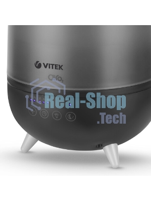 Увлажнитель воздуха Vitek VT-2356 Midnight черный, 15 м², 2 л, ультразвуковой, верхний залив воды