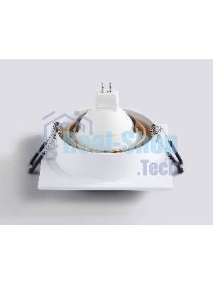 Светильник встраиваемый Ambrella light TN102728 WH/GD белый/золото GU5.3 92*92*23