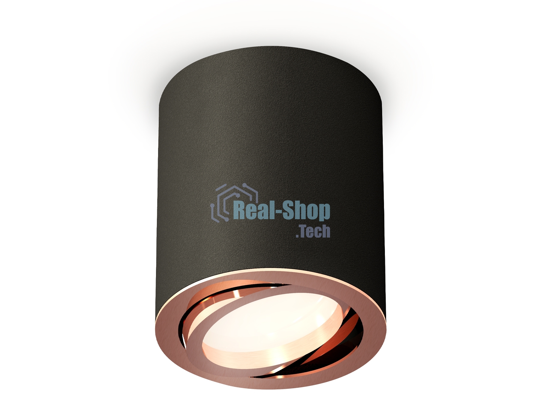 Светильник Ambrella Light XS7422004 SBK/PPG черный песок/золото розовое полированное MR16 GU5.3 (C7422, N7005)