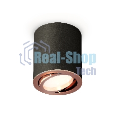 Светильник Ambrella Light XS7422004 SBK/PPG черный песок/золото розовое полированное MR16 GU5.3 (C7422, N7005)
