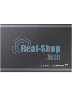 Внешний SSD Samsung T7, 2TB, USB 3.2 Gen 2 Type-C, R/W 1050/1000, титан