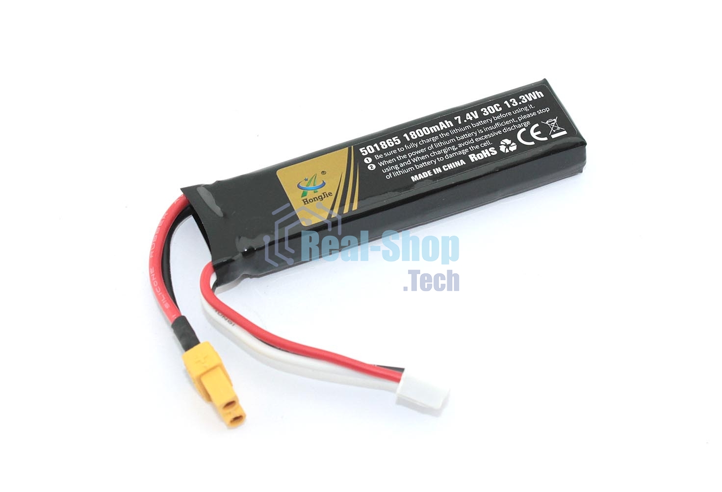Портативный аккумулятор Li-Pol 7.4v 451865 1800mAh XT30-plug