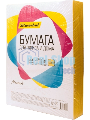 Бумага Silwerhof IG50 A4/80г/м2/500л./горчичный