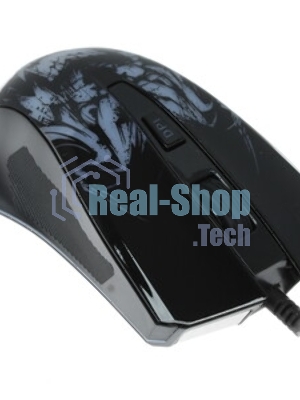 Мышь проводная Qumo Rampage M49 черный, 3200 dpi, USB, кнопки - 6