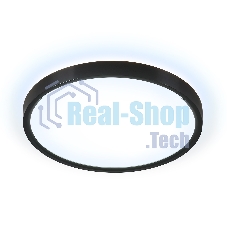 Потолочный светодиодный светильник Ambrella light FZ3050 BK черный IP44 24W+10W 6400+6400К D300*40 (Без ПДУ)