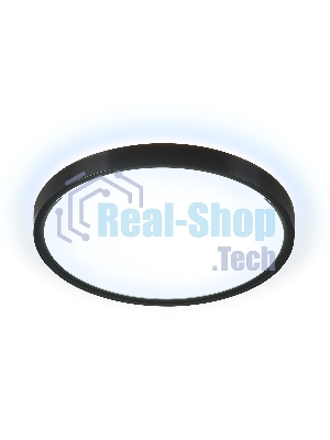 Потолочный светодиодный светильник Ambrella light FZ3050 BK черный IP44 24W+10W 6400+6400К D300*40 (Без ПДУ)
