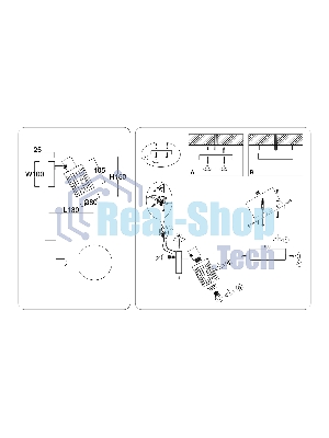 Светильник Ambrella light TR8667 BK/SB чёрный/бронза E14 max 60W 180*100*150