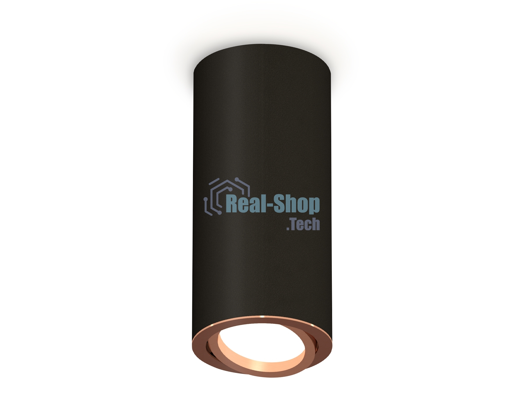 Светильник Ambrella Light XS7443005 SBK/PPG черный песок/золото розовое полированное MR16 GU5.3 (C7443, N7005)