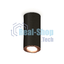 Светильник Ambrella Light XS7443005 SBK/PPG черный песок/золото розовое полированное MR16 GU5.3 (C7443, N7005)