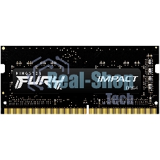Оперативная память Kingston Fury Impact, DDR4, 16GB (1x16GB), 3200MHz, CL20, SO-DIMM