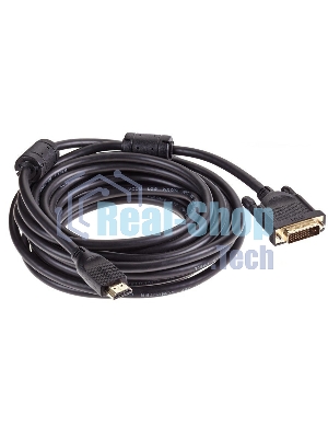 Кабель HDMI AM/DVI(24+1)M, 7.5м, CU, 1080P@60Hz, 2F, VCOM CG484GD-7.5M