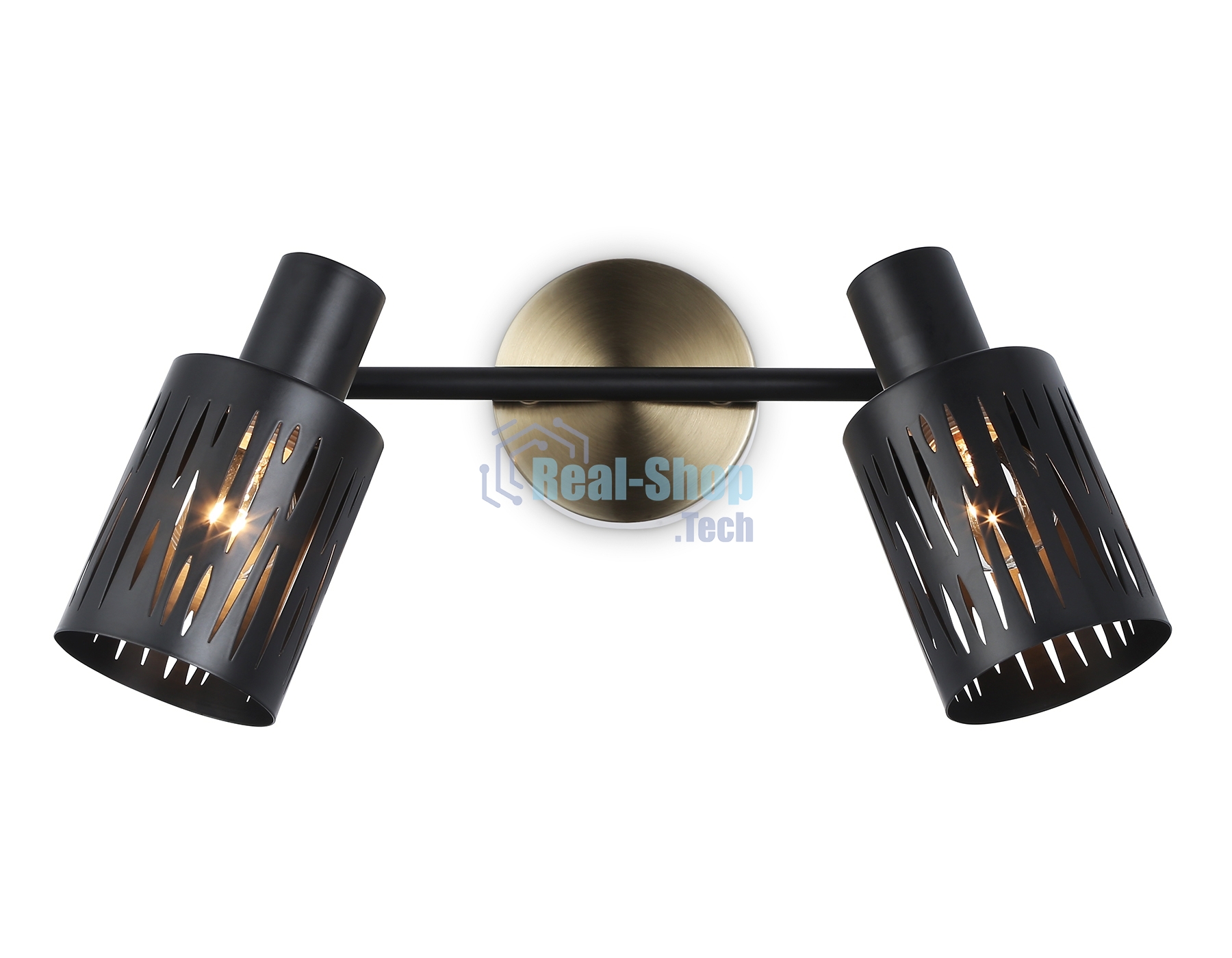 Светильник Ambrella light TR8668/2 BK/SB чёрный/бронза E14/2 max 60W 360*100*190