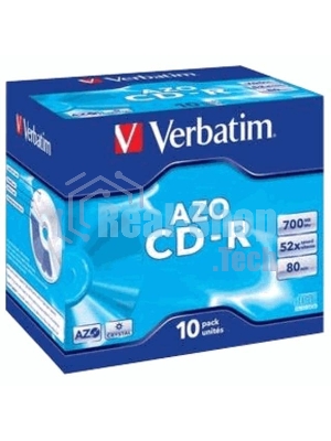 Диск CD-R Verbatim 700Mb 52x Jewel case (10шт) (43327)