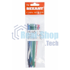 Хомут-стяжкa нeйлонoвая Rexant 150x2,5 мм, цветная, упаковка 25 шт.