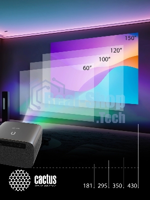 Проектор Cactus CS-PRC.06B.Full HD-A LCD 21000Lm LS 900Lm ANSI (1920x1080) 2000:1 ресурс лампы:50000часов 2xUSB typeA 2xHDMI 3.0кг