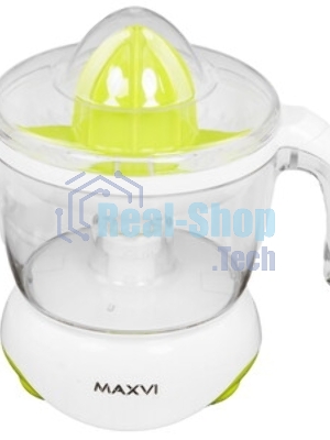 Соковыжималка Maxvi SG401 белый/зелёный, цитрусовая, 40 Вт, 700 мл, механическое