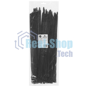 Стяжки Cablexpert NYT-400x9B пластиковые 400 мм х 9 мм, черные (100 шт.)