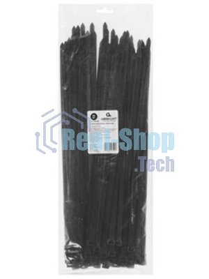 Стяжки Cablexpert NYT-400x9B пластиковые 400 мм х 9 мм, черные (100 шт.)