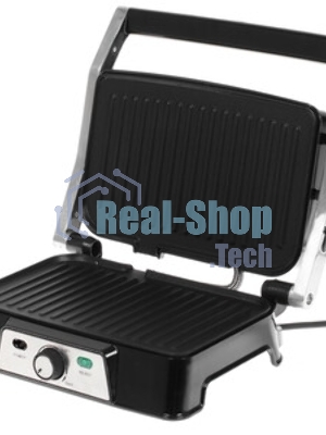 Гриль-пресс электрический Endever Grillmaster 220, серебристый/черный