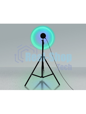 Атмосферная светодиодная настольная лампа Ambrella light DE8387 BK черный LED RGB 3W (ПДУ RGB)