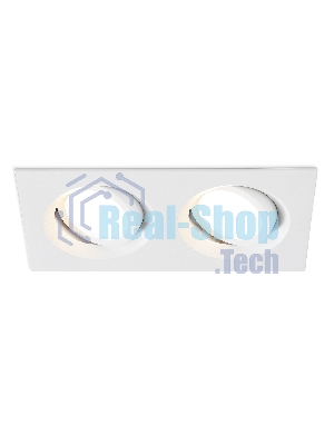 Встраиваемый поворотный точечный светильник Ambrella light TN102745/2 WH белый IP20 GU5.3/2 180*95*25