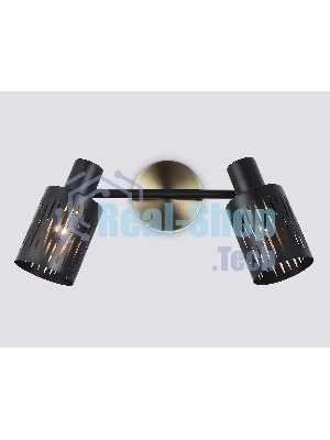 Светильник Ambrella light TR8668/2 BK/SB чёрный/бронза E14/2 max 60W 360*100*190