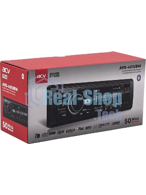 Автомагнитола ACV AVS-401UBW, 1 DIN, Bluetooth, USB Type-A, AUX