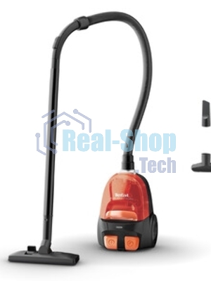 Пылесос Tefal MICRO SPACE CYCLONIC TW3235EA оранжевый/черный, 350/1600 Вт, уборка сухая, пылесборник контейнер 1 л