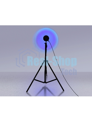 Атмосферная светодиодная настольная лампа Ambrella light DE8387 BK черный LED RGB 3W (ПДУ RGB)