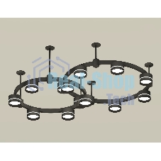 Светильник Ambrella light XR92221005/13 SBK/FR черный песок/белый матовый GX53 (A9222, A9227, C9238, C9232, N8462)