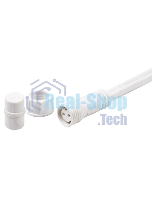 Гирлянда Neon-night LED Galaxy Bulb String 10м, белый каучук, 30 лампx6 LED теплый белый, влагостойкая IP65