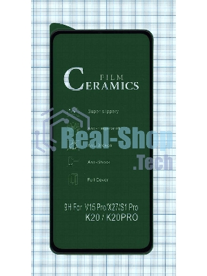 Керамическая пленка (стекло) для OPPO Reno черный