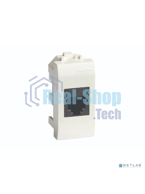 Компьютерная розетка Dkc 76457B RJ45 кат.5e экран., 8P8C, Brava, белая, 1мод (кратно 10 шт)
