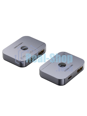 Переключатель - разветвитель Vention HDMI v2.1 двунаправленный 2x1/1x2