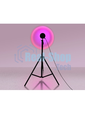 Атмосферная светодиодная настольная лампа Ambrella light DE8387 BK черный LED RGB 3W (ПДУ RGB)