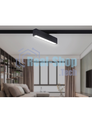 Трековый однофазный светильник Ambrella light GL6767 BK черный LED 12W 4200K 300*22*48