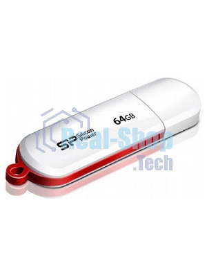 Флешка USB Silicon Power R/W 64Gb LuxMini 320 SP064GbUF2320V1W USB 2.0 белый