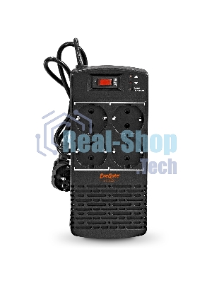 Стабилизатор ExeGate Power AD5000-600 (600VA/300W, диапазон 150...280В, 4 евророзетки)